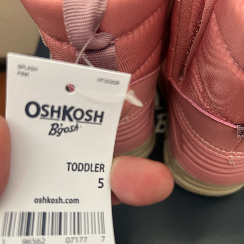 OshKosh B'gosh Splash Pink Toddler Boots - Picture 5 of 9